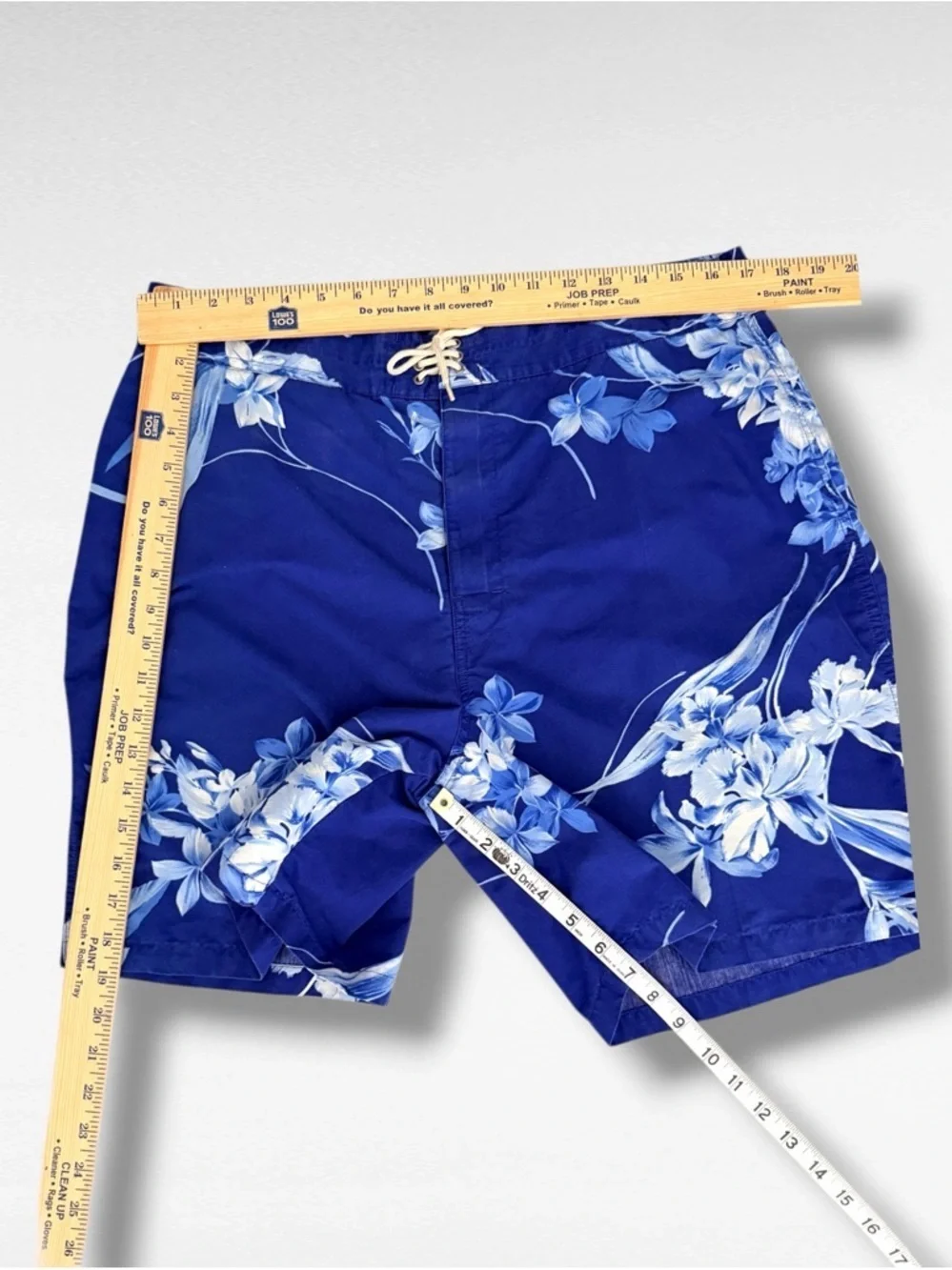 Polo Ralph Lauren Swim Trunks Blue Floral Board Shorts Men’s Size 36